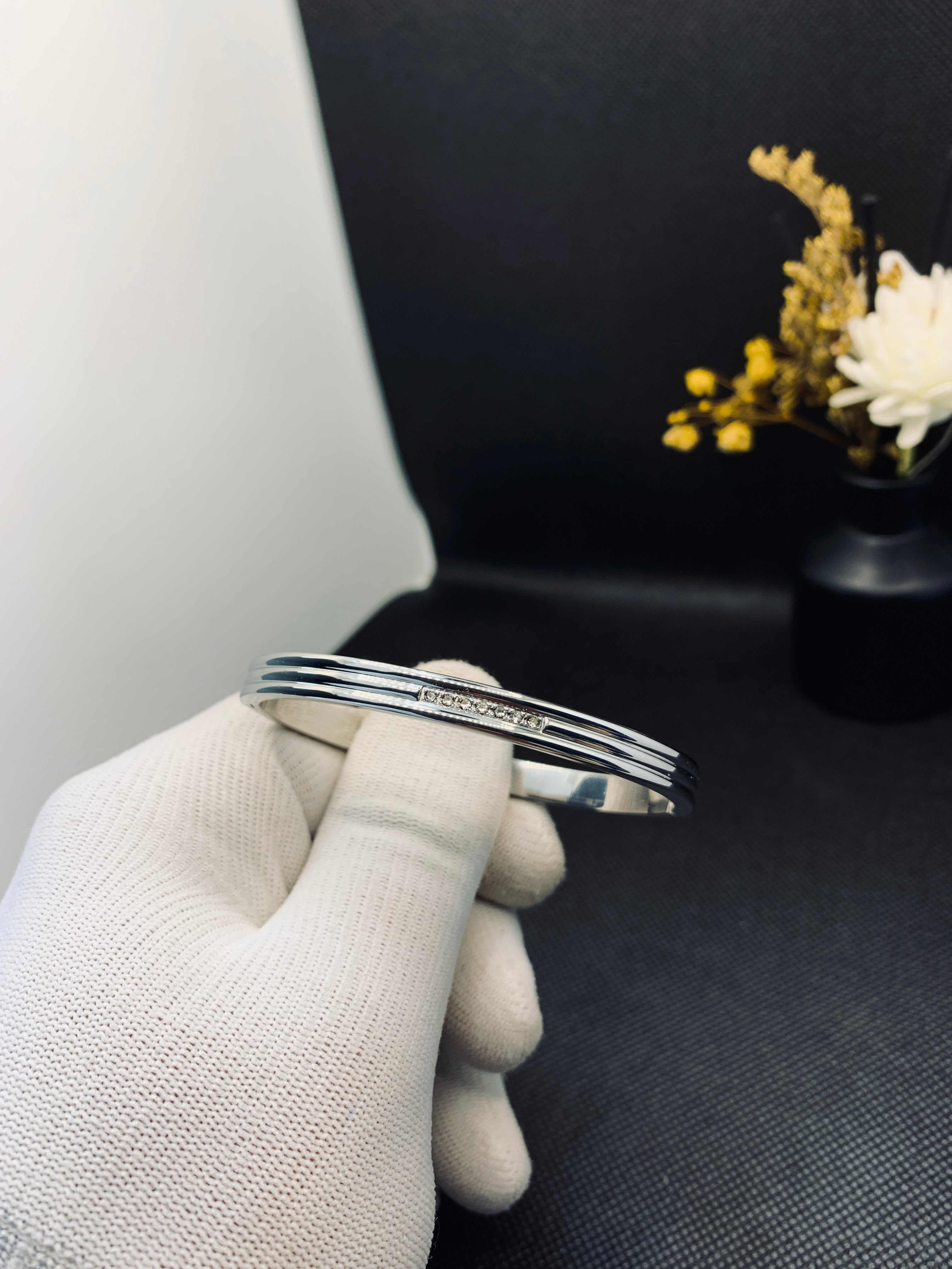 Silver Triple-Line Luxe Bracelet