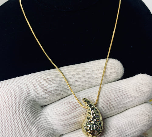 Vintage Filigree Heart Locket Chain