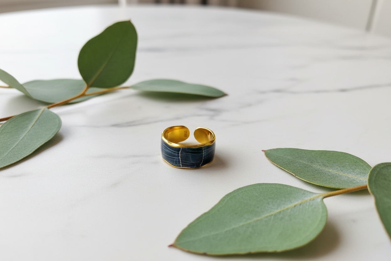 Adjustable open back - marble