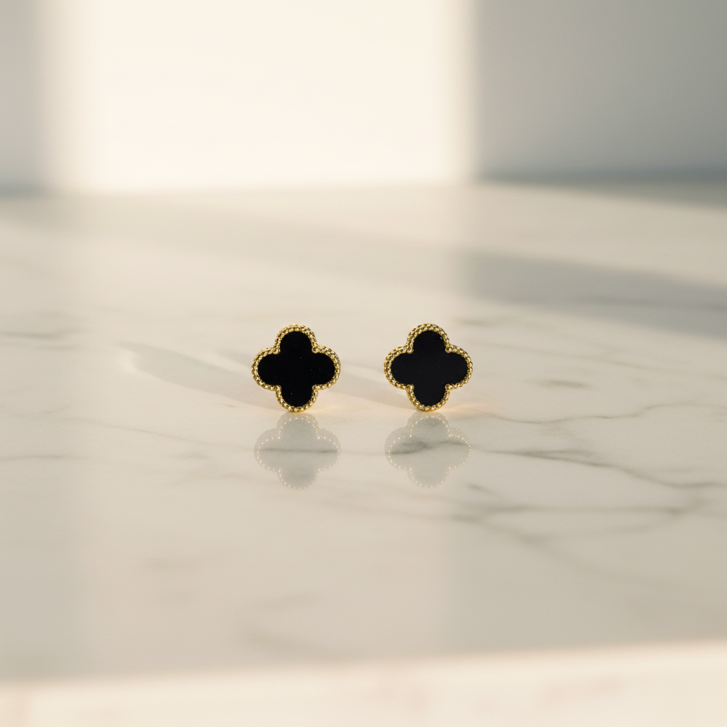 Black clover studs