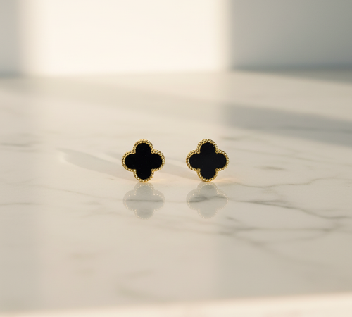 Black clover studs