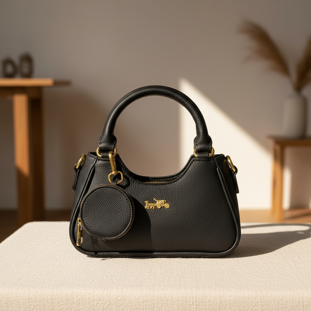Black Handbag Front