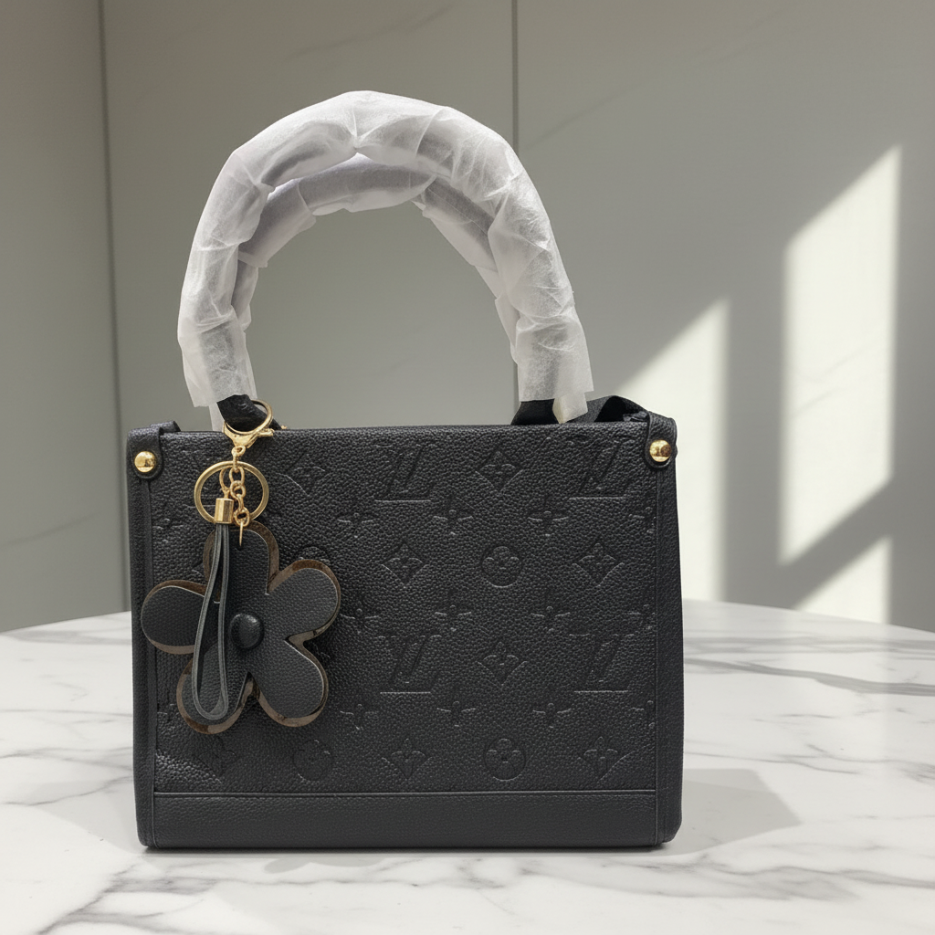 Black Monogram Bag Close-up Detail