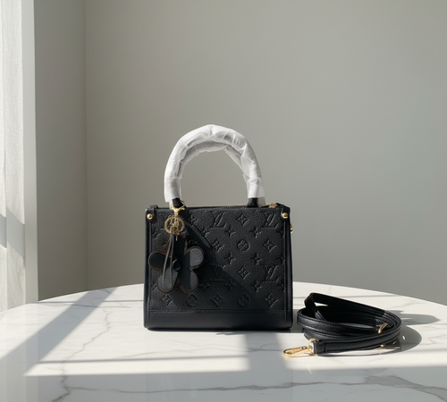 Black Monogram Bag with Strap Premium