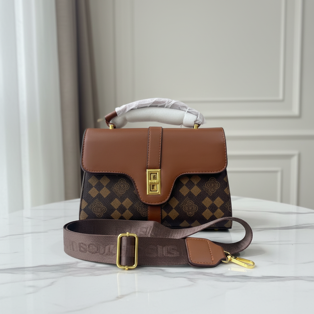 Brown Monogram Bag Front Premium