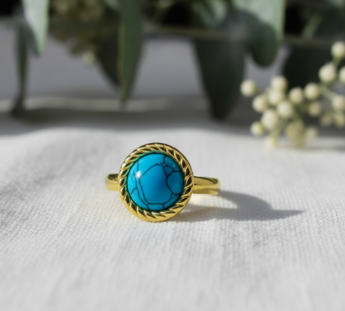 Turquoise Globe Ring