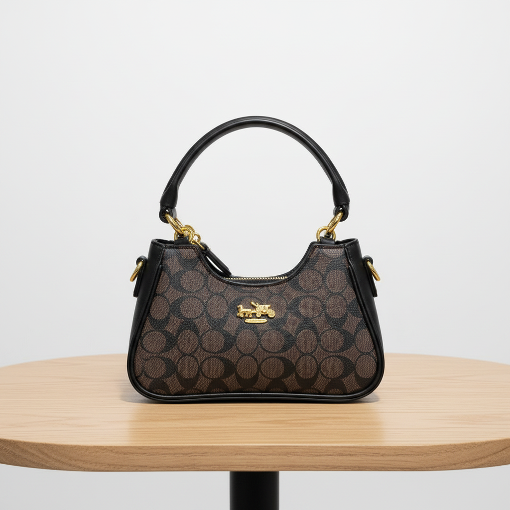 Coach Black Signature Handbag