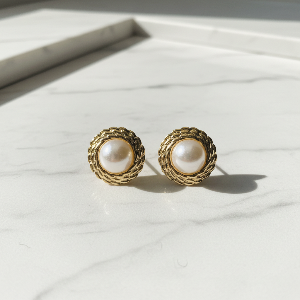 Pearl center studs