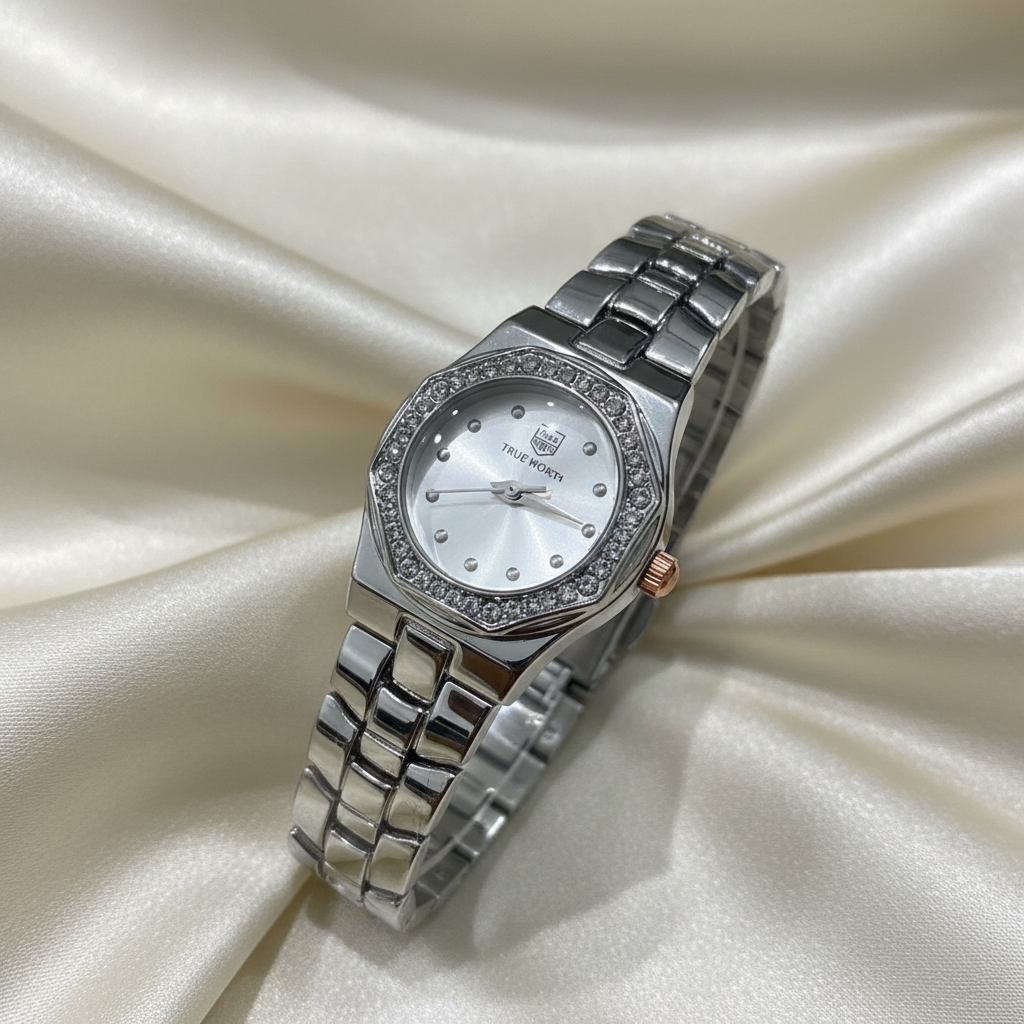 True Worth Silver Watch - Detail