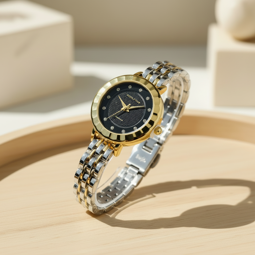 Watch 45 Degree Beige Background