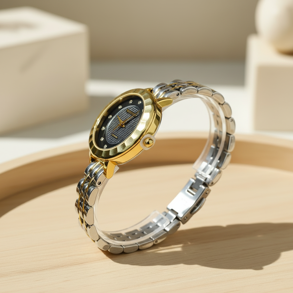 Watch Side Profile Beige Background