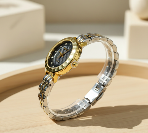 Watch 45 Degree Beige Background